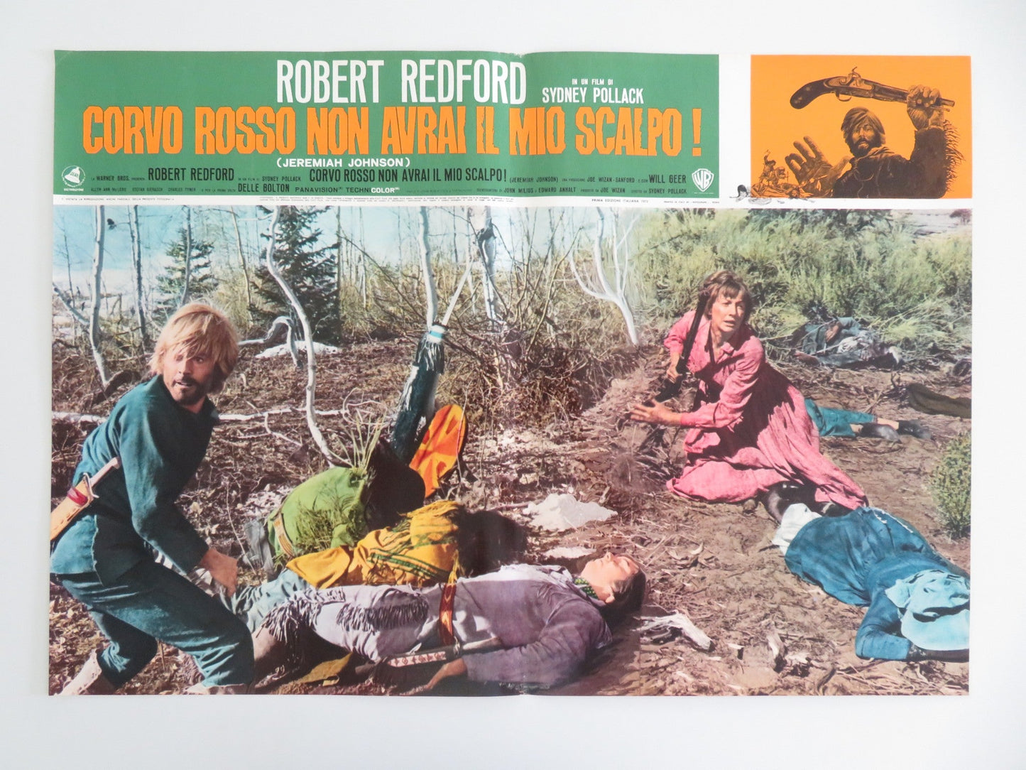 JEREMIAH JOHNSON - F ITALIAN FOTOBUSTA POSTER ROBERT REDFORD WILL GEER 1972 Movie posters