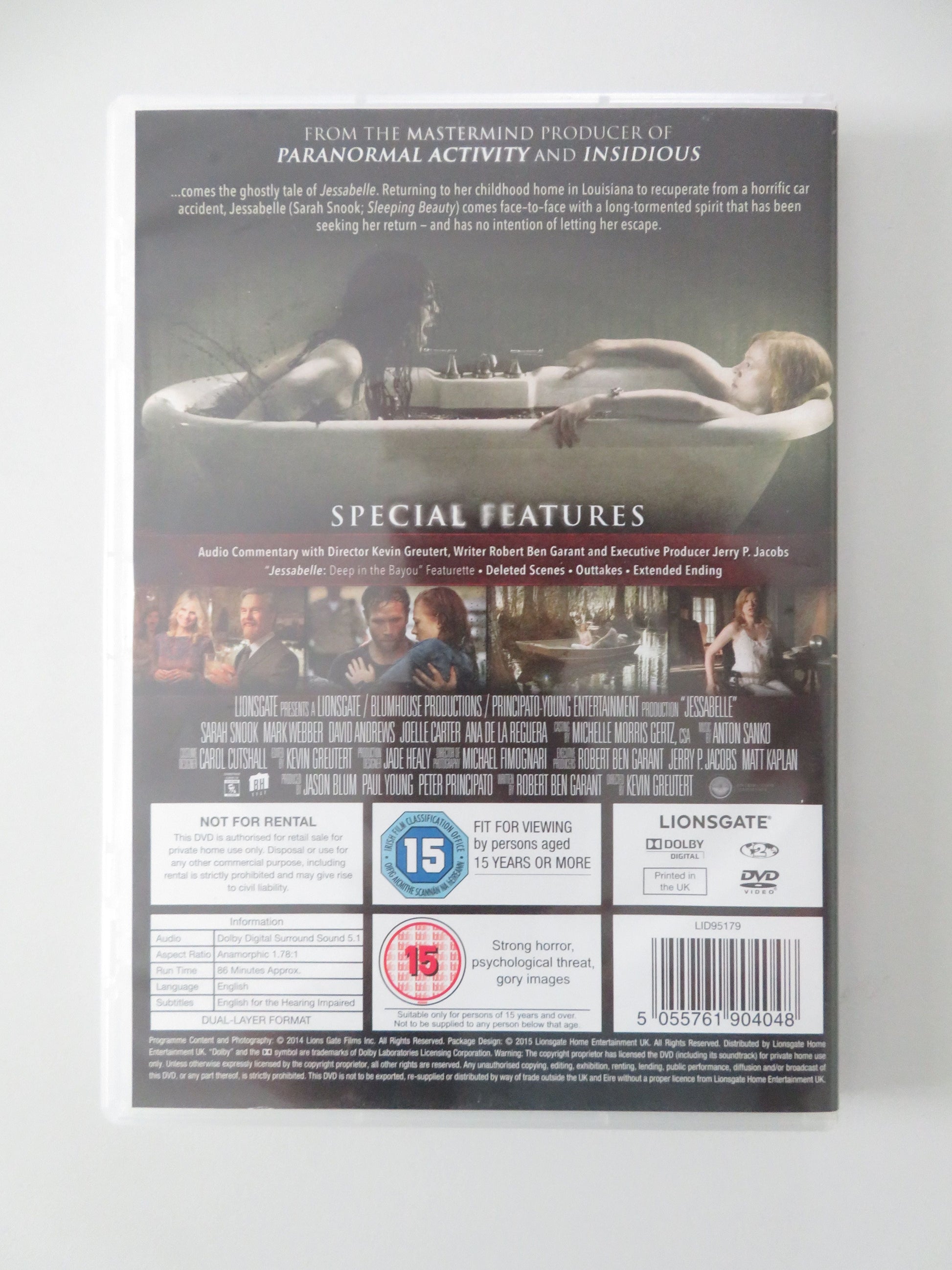 Jessabelle (DVD) Sarah Snook Mark Webber 2014 Region 2 Movie posters
