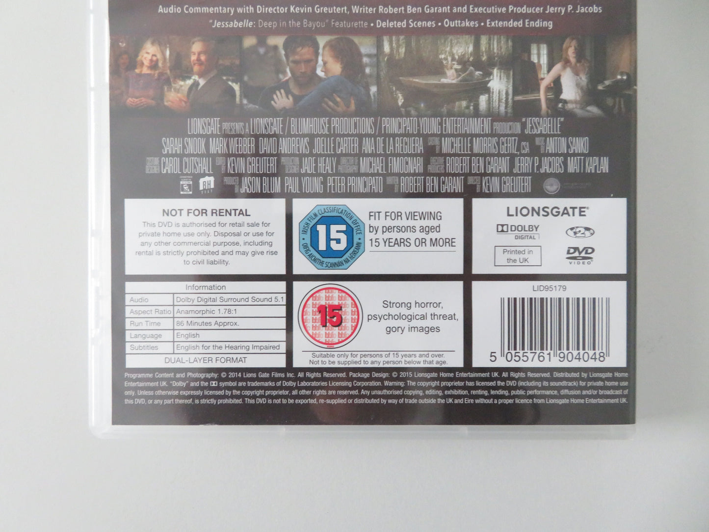 Jessabelle (DVD) Sarah Snook Mark Webber 2014 Region 2 Movie posters