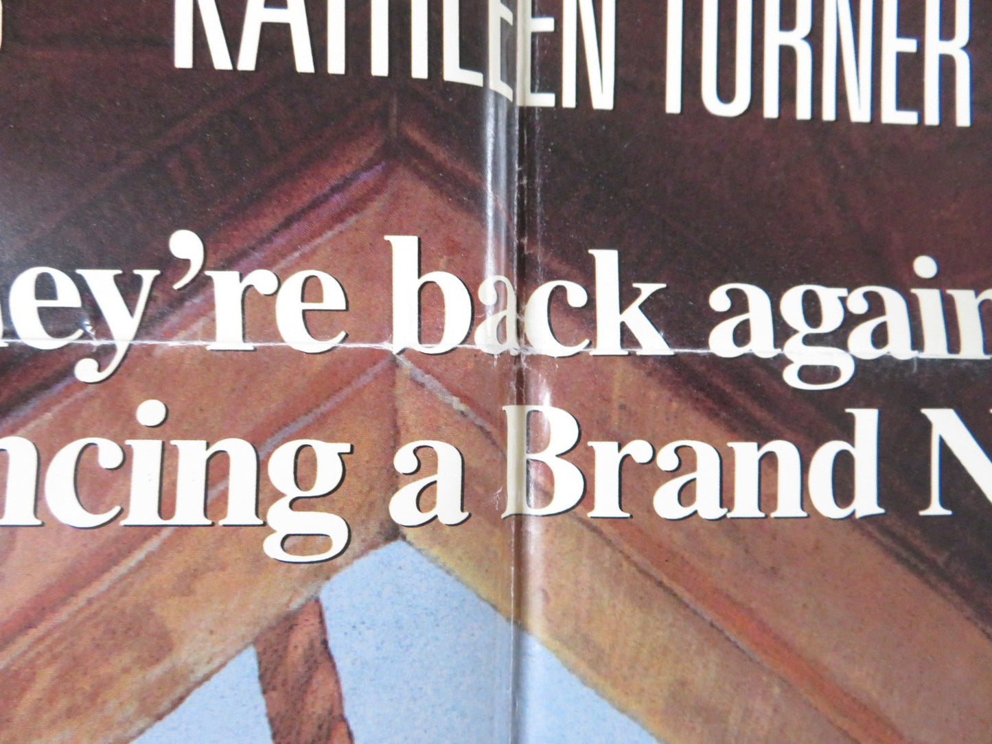 JEWEL OF THE NILE - B FOLDED US ONE SHEET POSTER MICHAEL DOUGLAS K. TURNER 1985 Rendezvous Cinema Movie posters