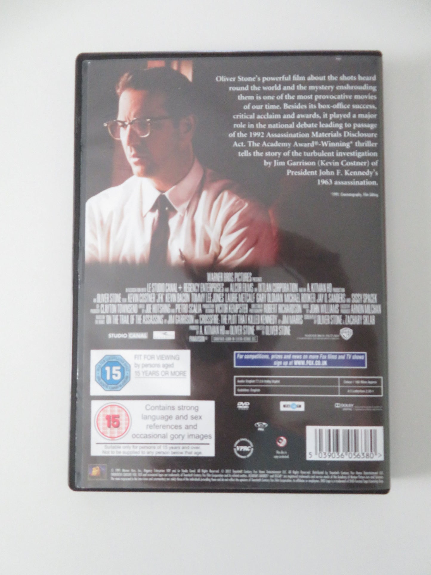 JFK (DVD) Kevin Costner Gary Oldman Jack Lemmon 1991 Region 2 Movie posters