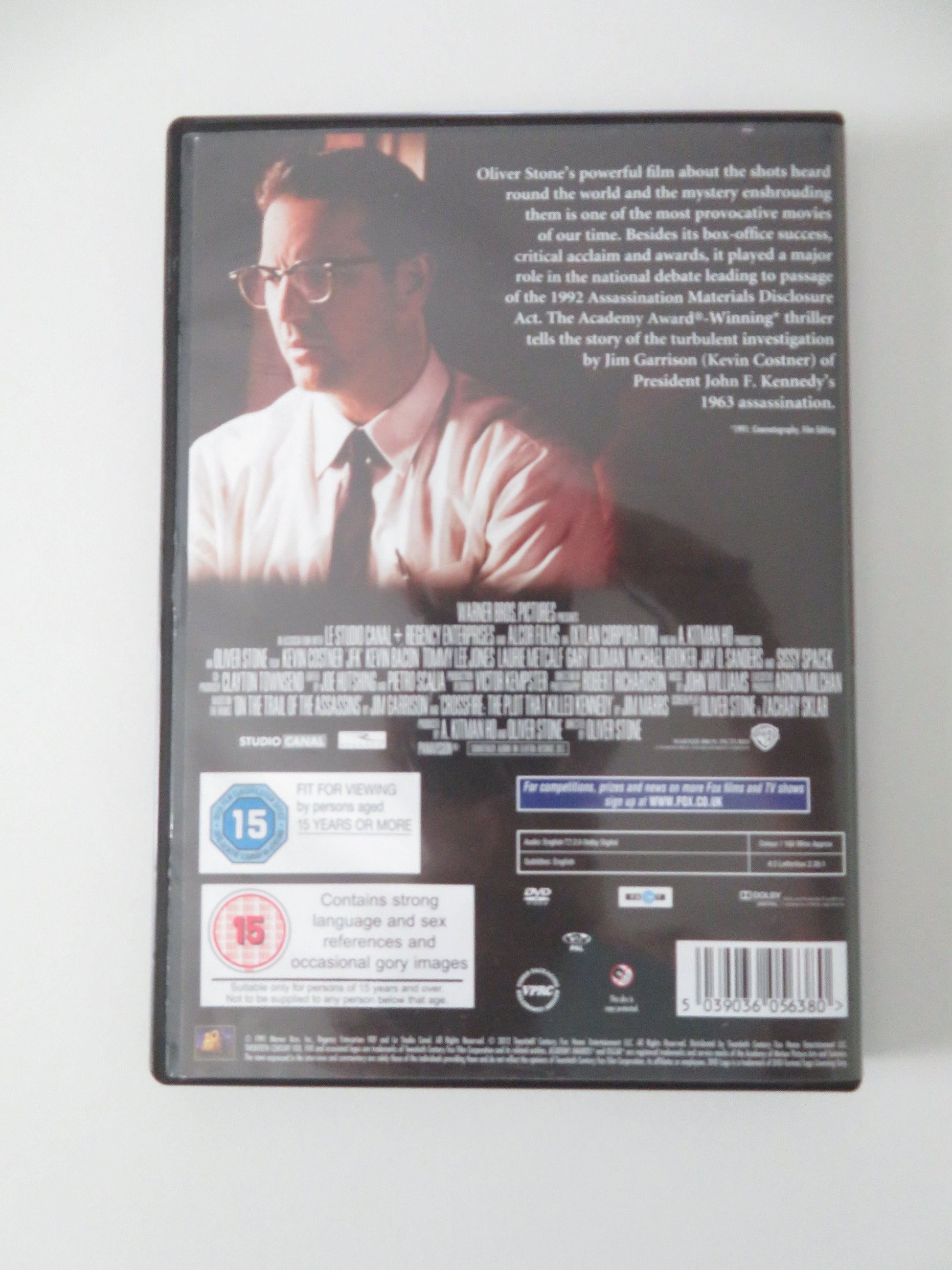 JFK (DVD) Kevin Costner Gary Oldman Jack Lemmon 1991 Region 2 Movie posters