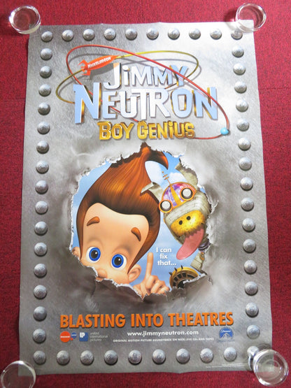 JIMMY NEUTRON: BOY GENIUS US ONE SHEET ROLLED POSTER MEGAN CAVANAGH DECARLO 2001 Rendezvous Cinema Movie posters