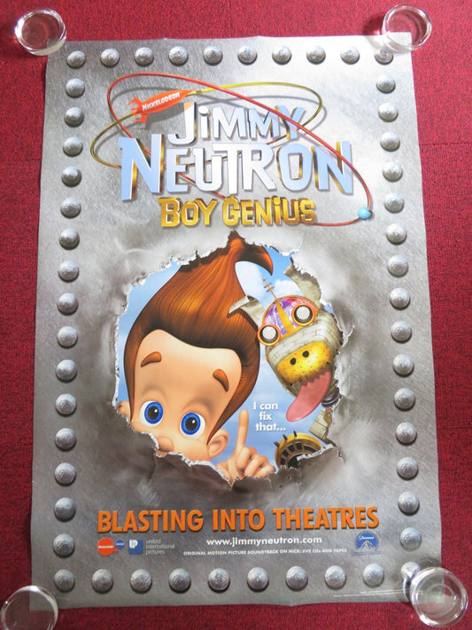 JIMMY NEUTRON: BOY GENIUS US ONE SHEET ROLLED POSTER MEGAN CAVANAGH DECARLO 2001 Rendezvous Cinema Movie posters