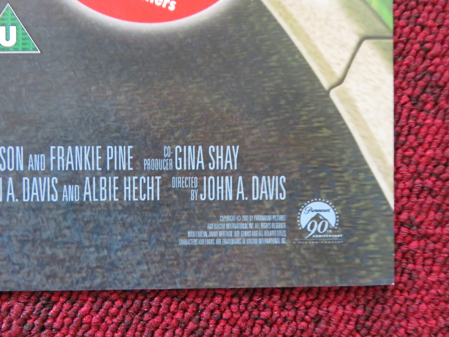 JIMMY NEUTRON: BOY GENIUS VHS & DVD VIDEO POSTER MEGAN CAVANAGH M. DECARLO 2001 Rendezvous Cinema Movie posters