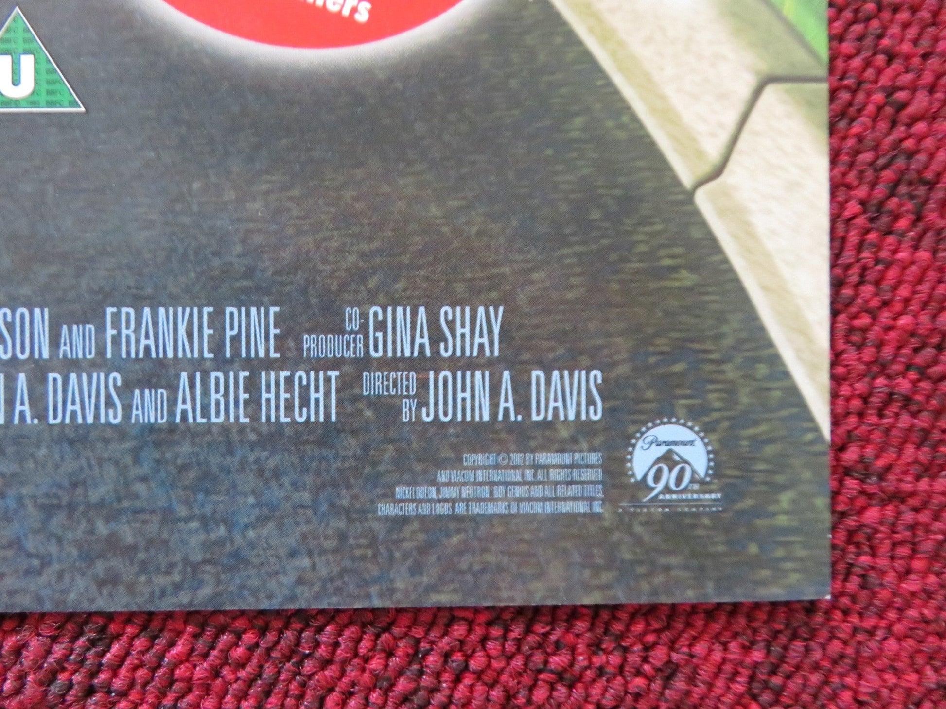 JIMMY NEUTRON: BOY GENIUS VHS & DVD VIDEO POSTER MEGAN CAVANAGH M. DECARLO 2001 Rendezvous Cinema Movie posters