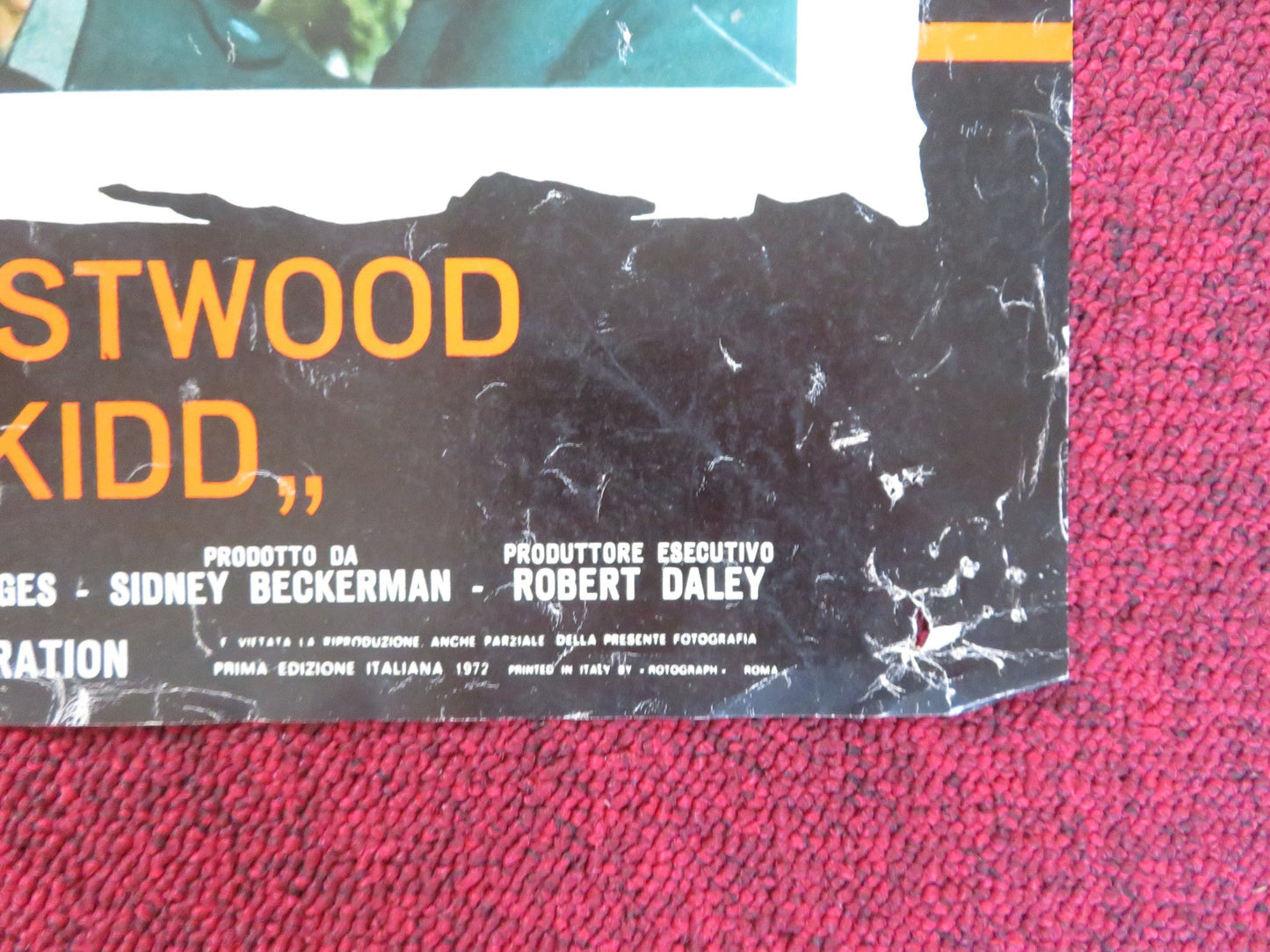 JOE KIDD - A ITALIAN FOTOBUSTA POSTER CLINT EASTWOOD ROBERT DUVALL 1972 Rendezvous Cinema Movie posters