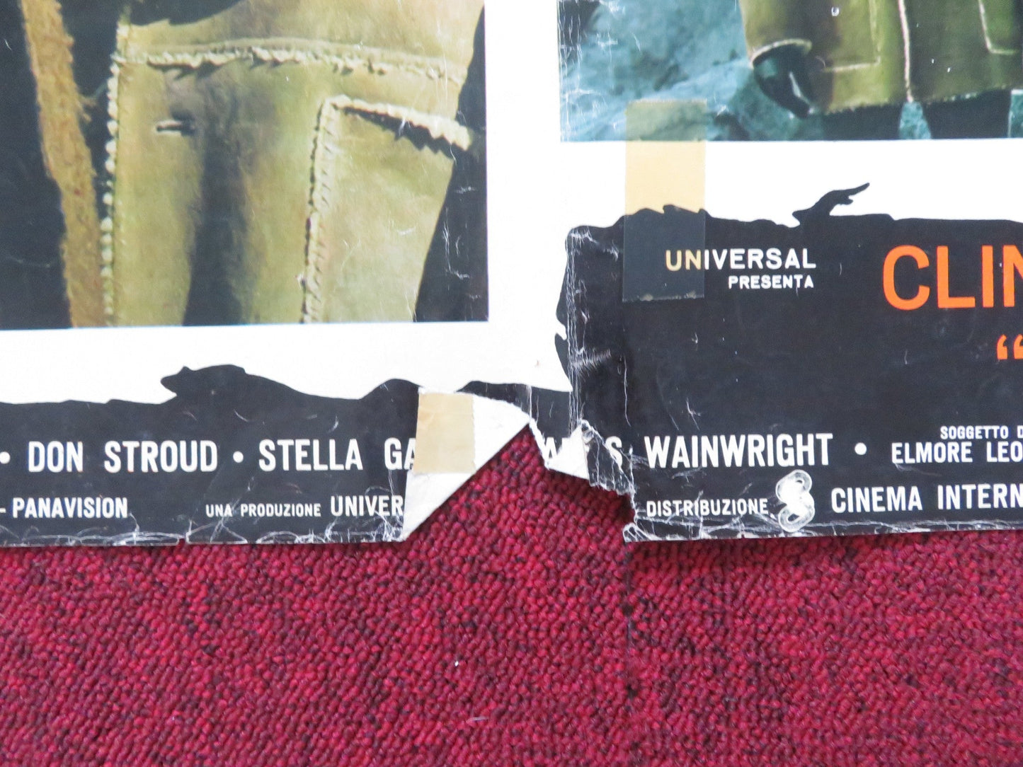 JOE KIDD - B ITALIAN FOTOBUSTA POSTER CLINT EASTWOOD ROBERT DUVALL 1972 Rendezvous Cinema Movie posters