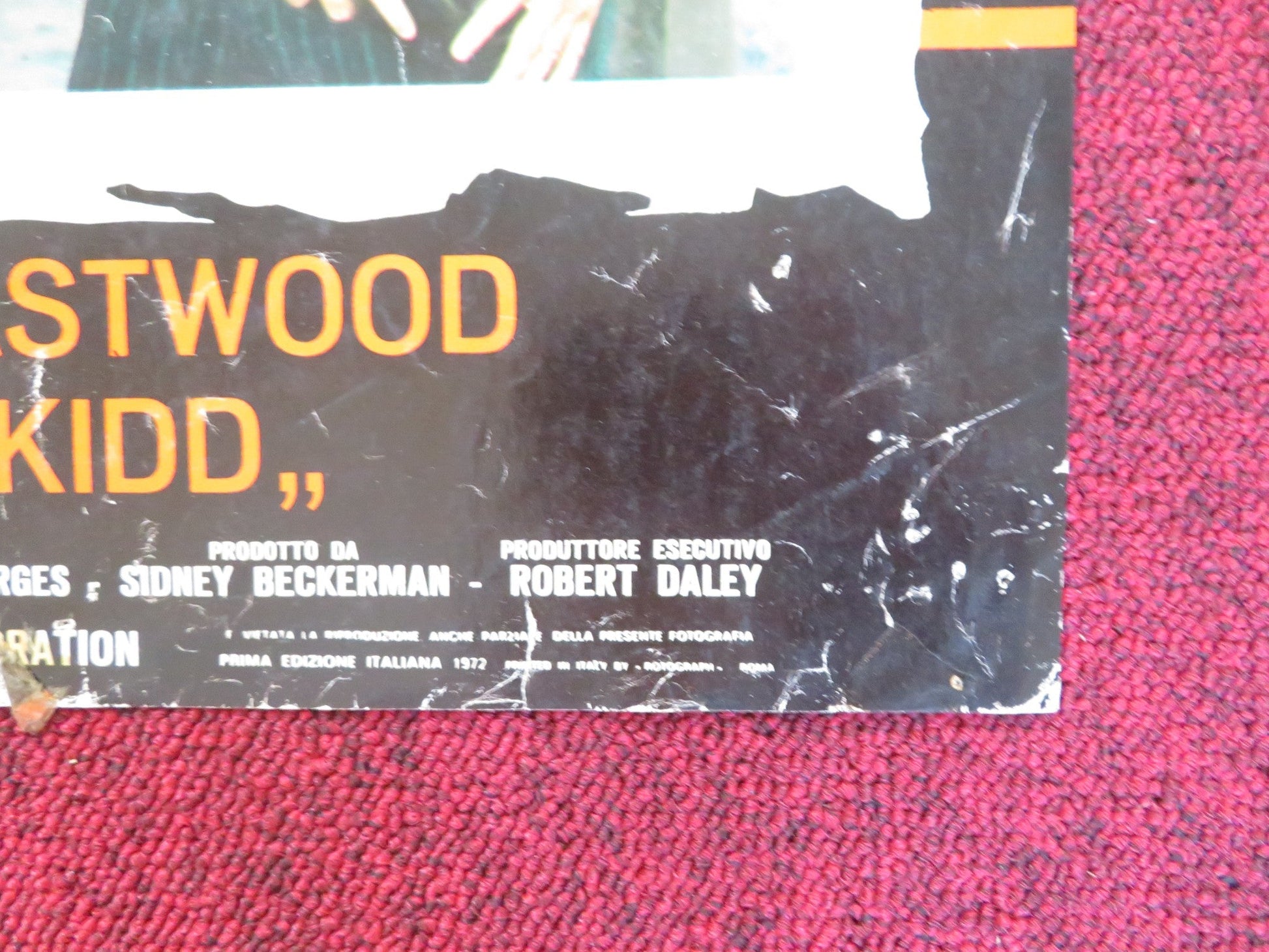 JOE KIDD - C ITALIAN FOTOBUSTA POSTER CLINT EASTWOOD ROBERT DUVALL 1972 Rendezvous Cinema Movie posters