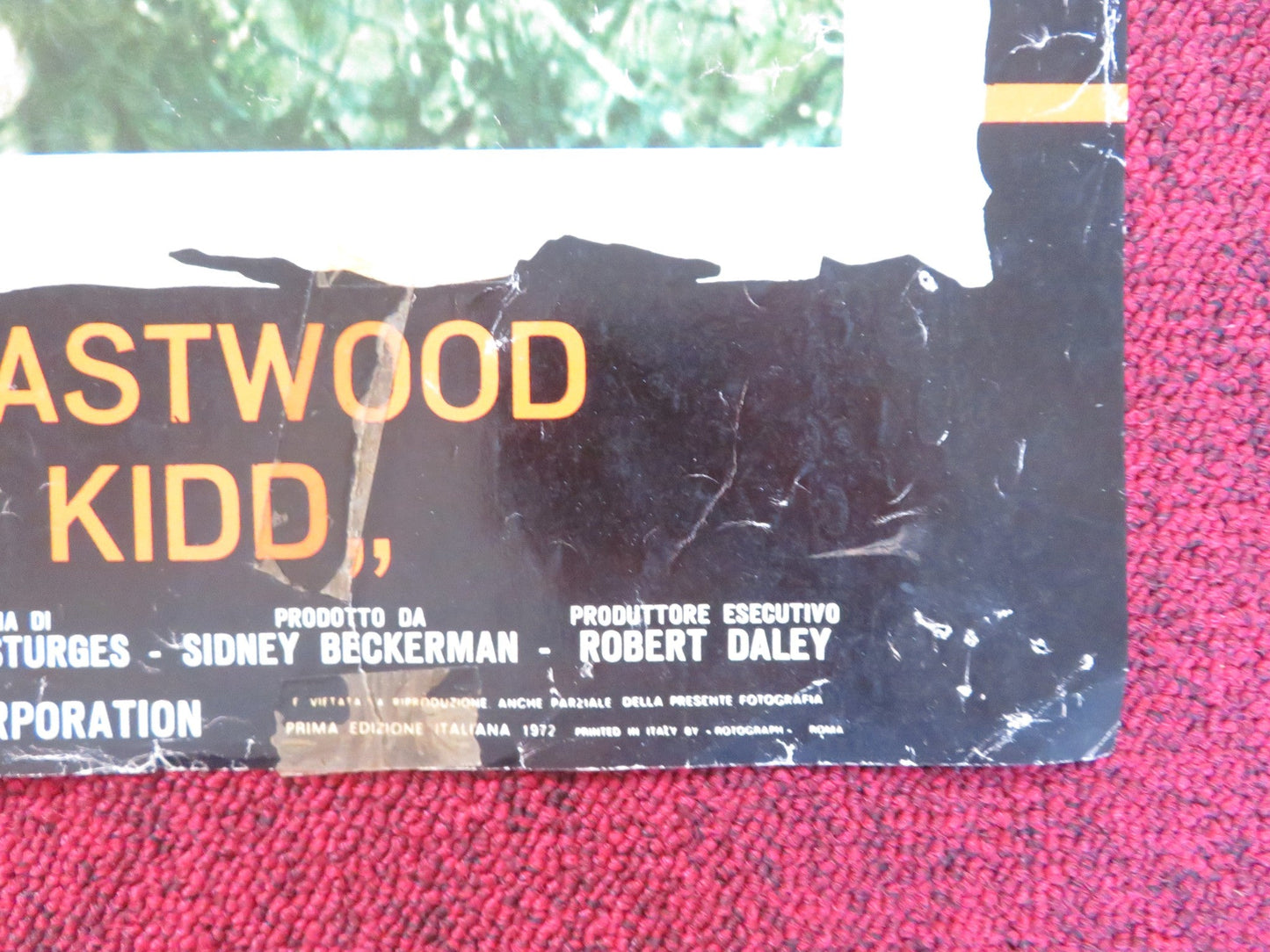 JOE KIDD - F ITALIAN FOTOBUSTA POSTER CLINT EASTWOOD ROBERT DUVALL 1972 Rendezvous Cinema Movie posters