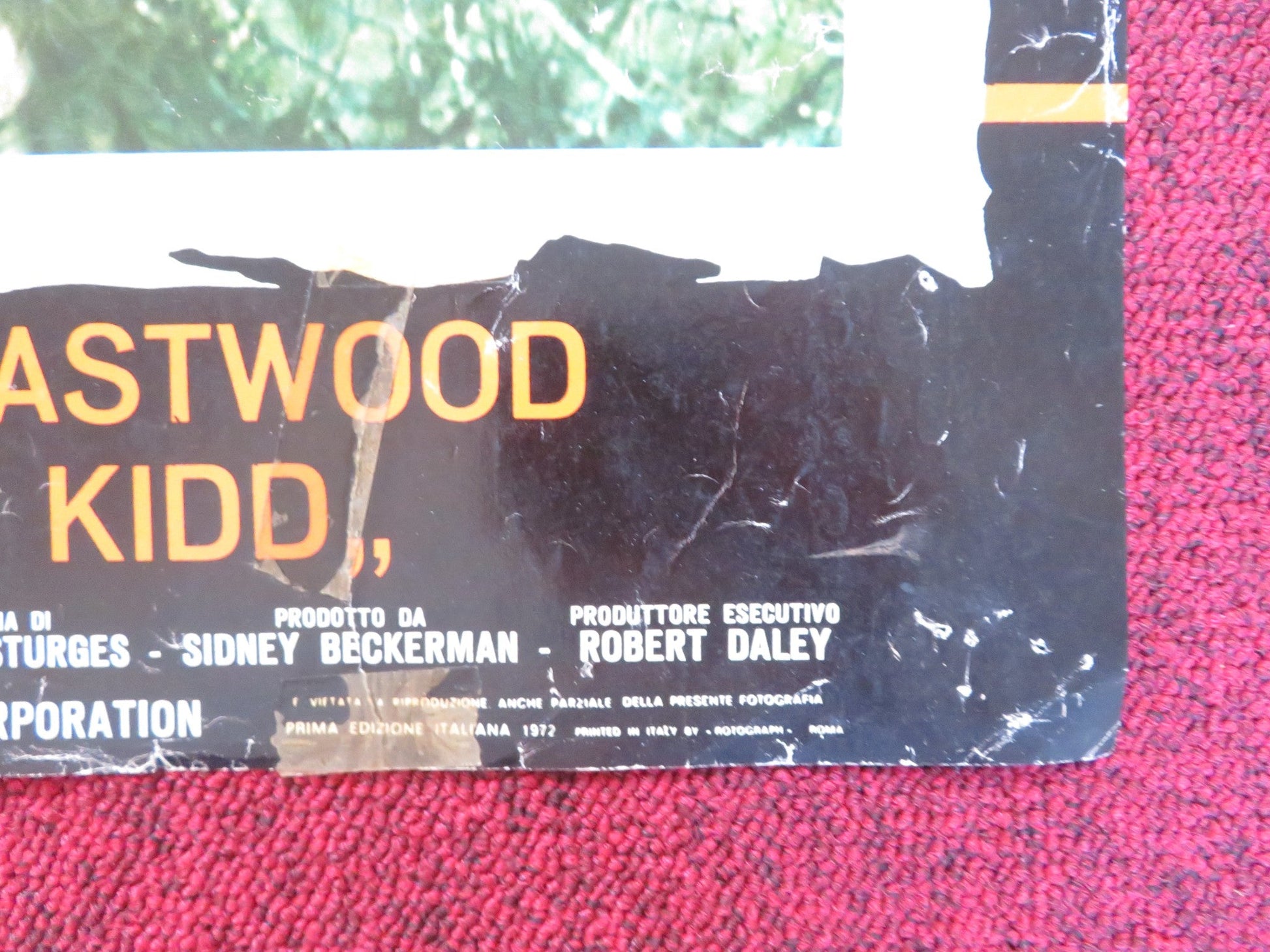 JOE KIDD - F ITALIAN FOTOBUSTA POSTER CLINT EASTWOOD ROBERT DUVALL 1972 Rendezvous Cinema Movie posters