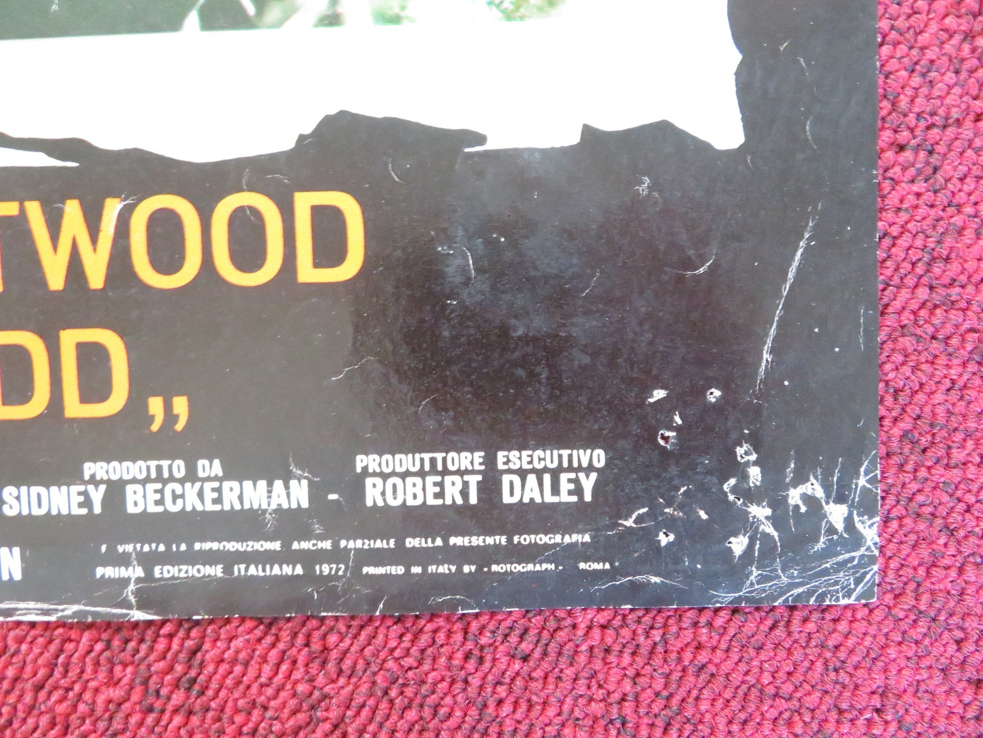 JOE KIDD - G ITALIAN FOTOBUSTA POSTER CLINT EASTWOOD ROBERT DUVALL 1972 Rendezvous Cinema Movie posters