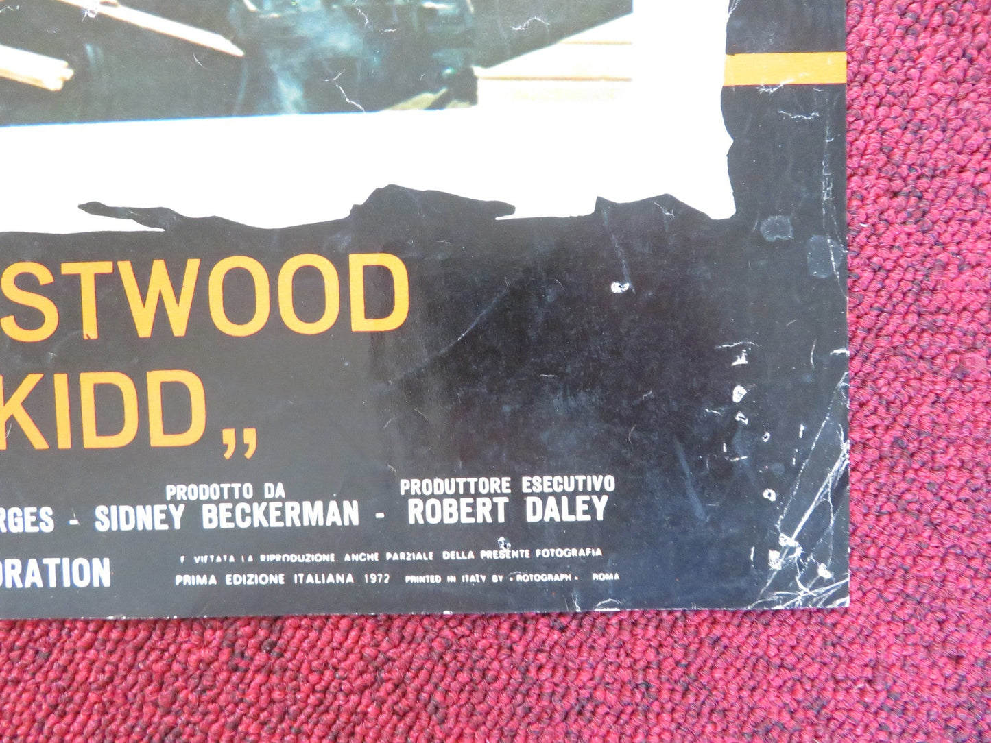 JOE KIDD - H ITALIAN FOTOBUSTA POSTER CLINT EASTWOOD ROBERT DUVALL 1972 Rendezvous Cinema Movie posters