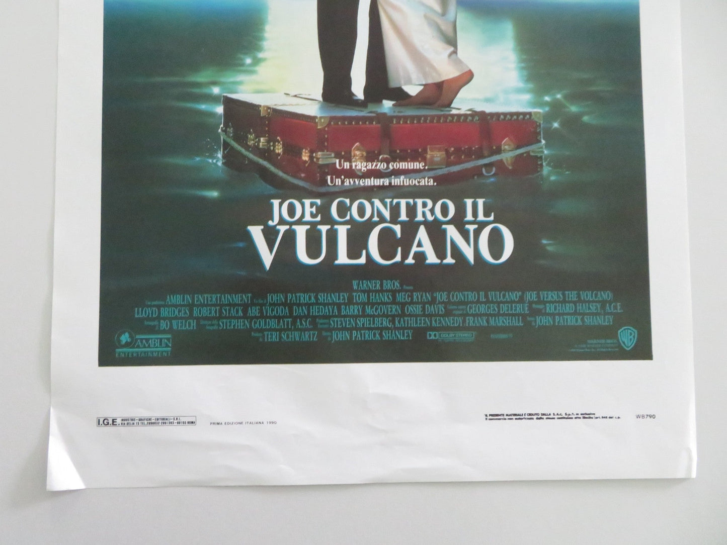 Joe Versus The Volcano Italian Locandina Poster Tom Hanks Meg Ryan 1990 Movie posters