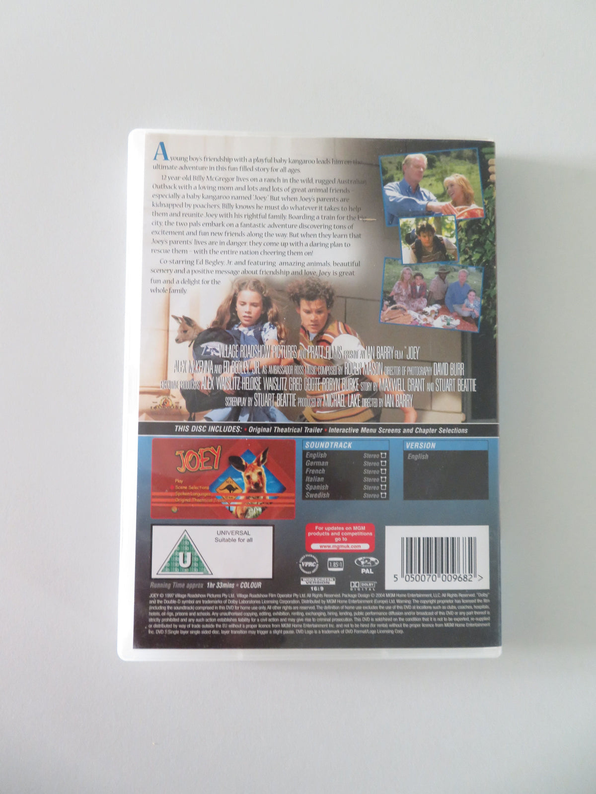 Joey (DVD) Jamie Croft Rebecca Gibney 1997 Region 2 Movie posters