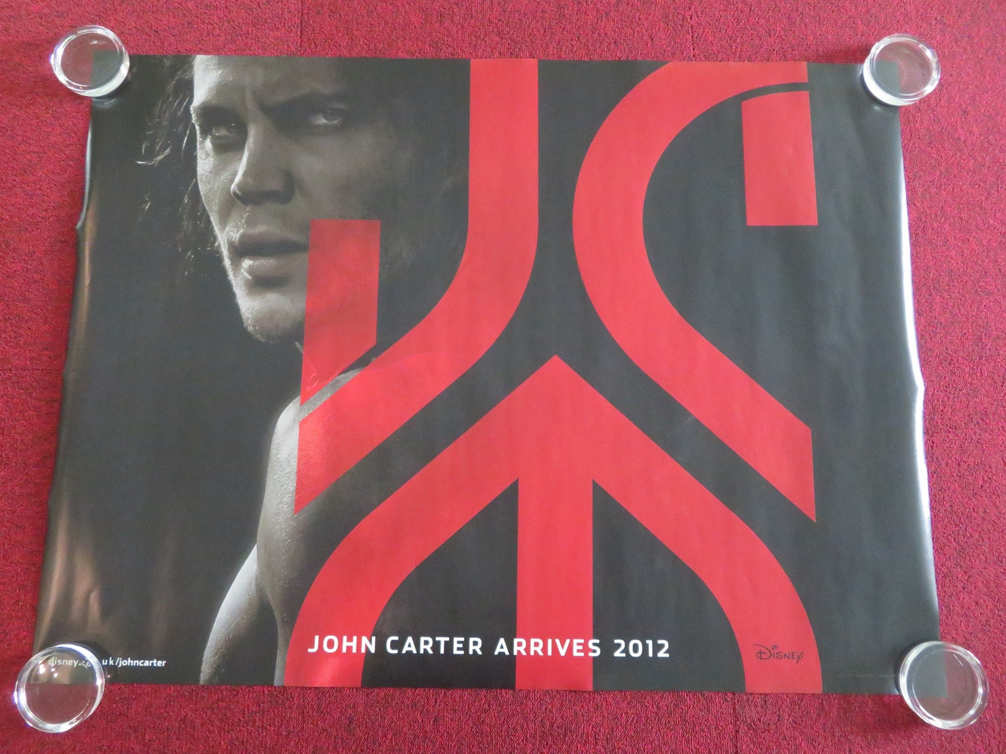 JOHN CARTER - B UK QUAD ROLLED POSTER DISNEY TAYLOR KITSCH LYNN COLLINS 2012 - Rendezvous Cinema