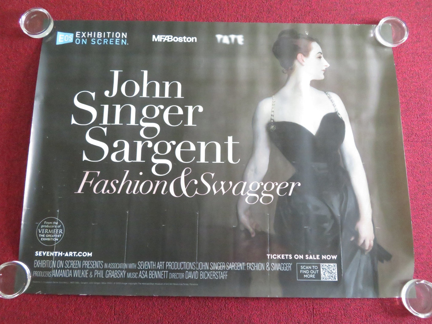 JOHN SINGER SARGEANT: FASHION AND SWAGGER UK QUAD ROLLED POSTER R. FINDLAY 2024 Movie posters
