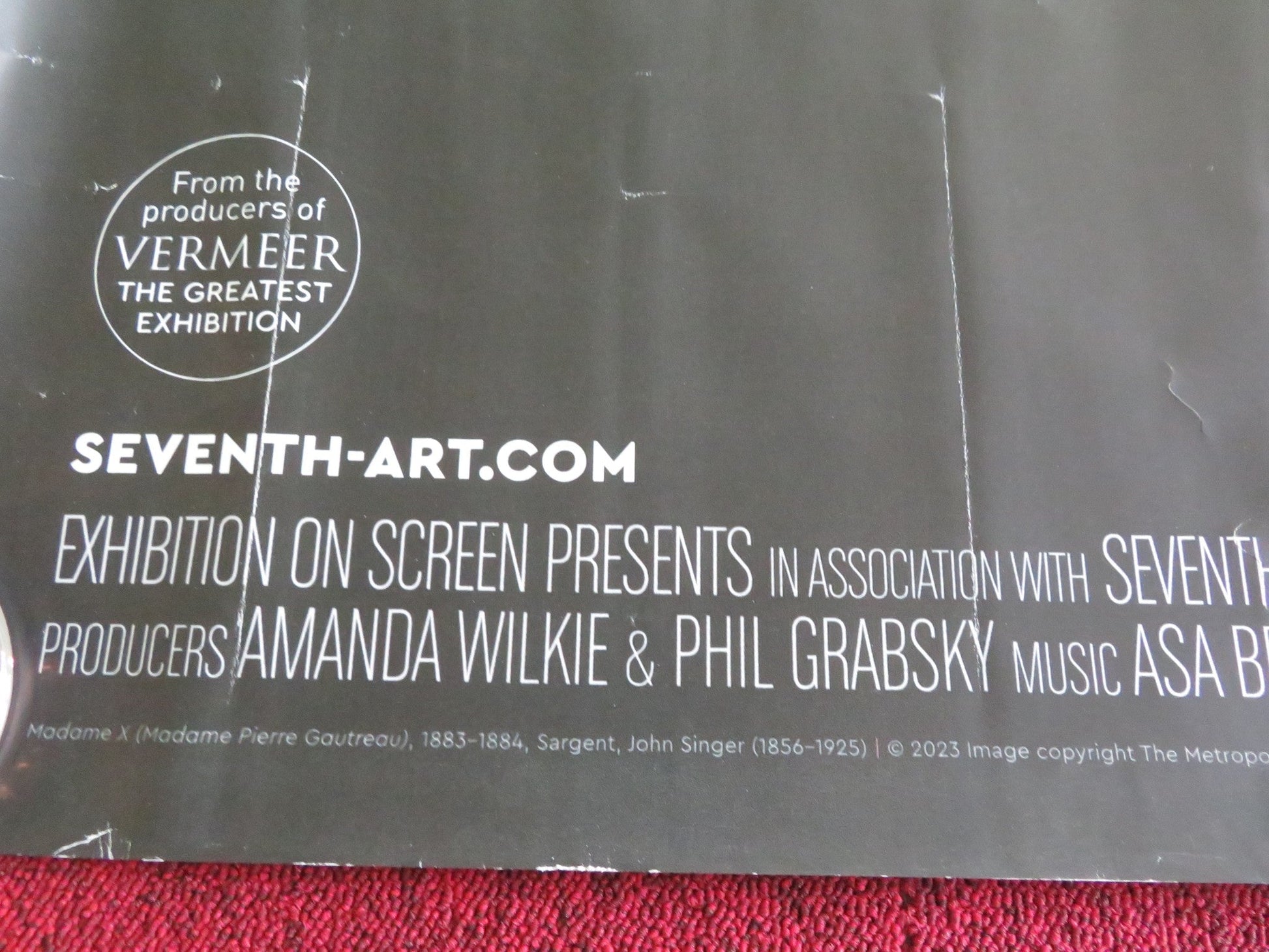 JOHN SINGER SARGEANT: FASHION AND SWAGGER UK QUAD ROLLED POSTER R. FINDLAY 2024 Movie posters