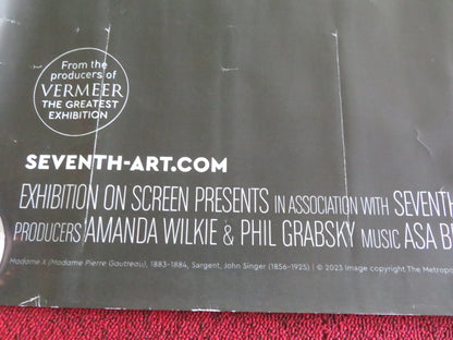 JOHN SINGER SARGEANT: FASHION AND SWAGGER UK QUAD ROLLED POSTER R. FINDLAY 2024 Movie posters