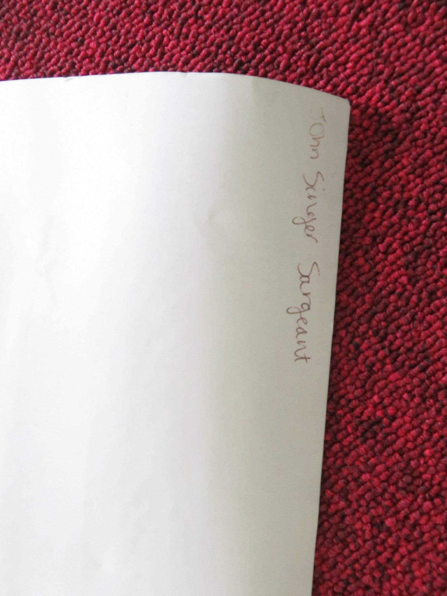 JOHN SINGER SARGEANT: FASHION AND SWAGGER UK QUAD ROLLED POSTER R. FINDLAY 2024 Movie posters