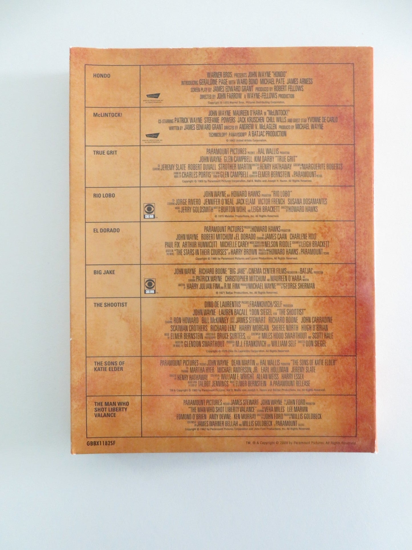 John Wayne Westerns Collection - 9 films (DVD BoxSet) M. O'Hara 2009 Region 2 Movie posters