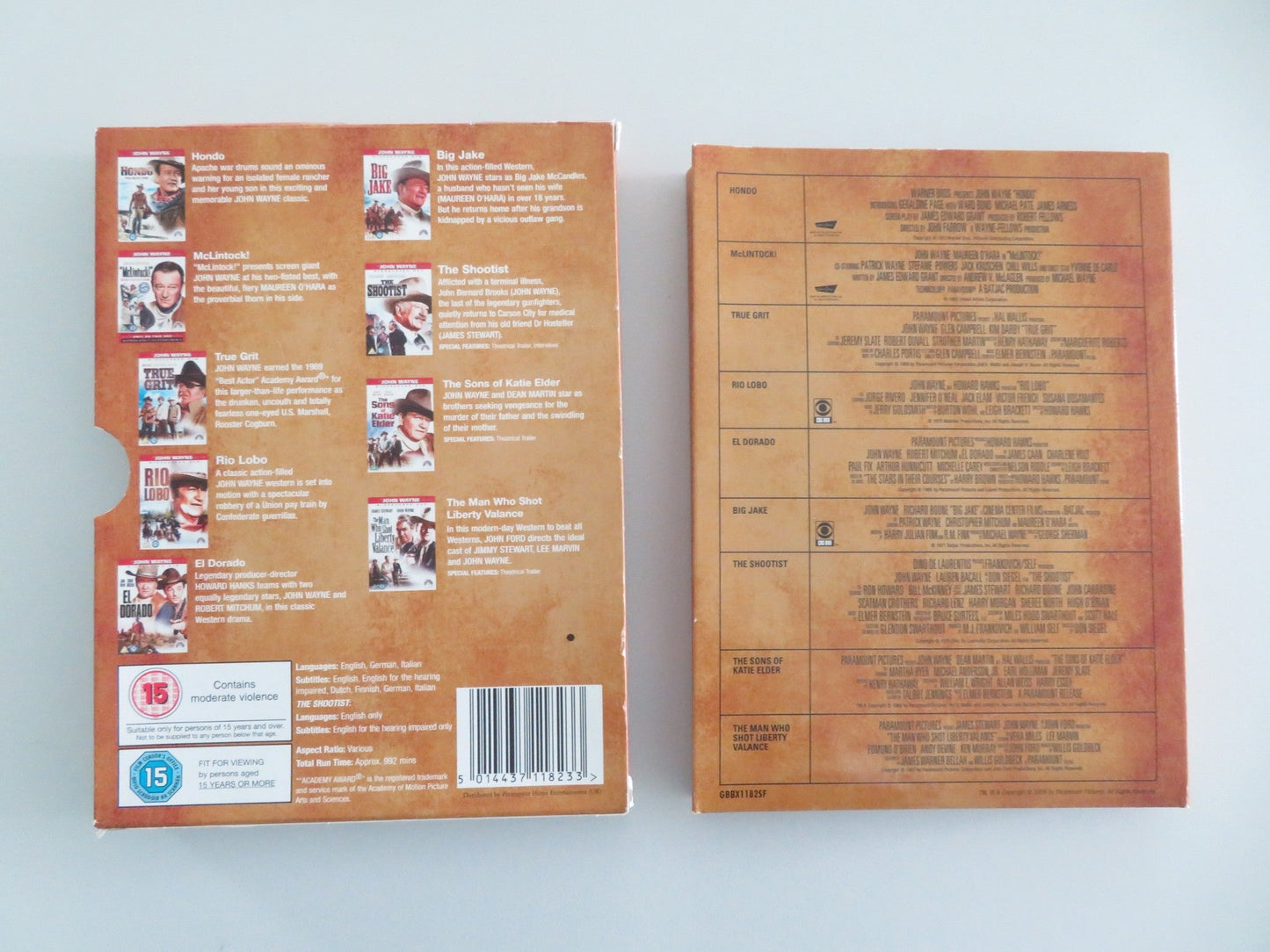 John Wayne Westerns Collection - 9 films (DVD BoxSet) M. O'Hara 2009 Region 2 Movie posters