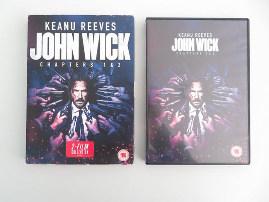 John Wick Chapters 1 & 2 (DVD) Keanu Reeves 2014 Region 2 Movie posters