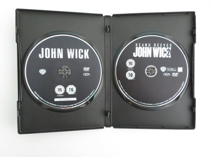 John Wick Chapters 1 & 2 (DVD) Keanu Reeves 2014 Region 2 Movie posters