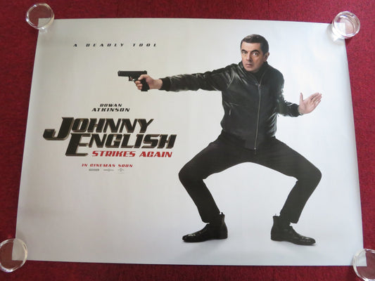 JOHNNY ENGLISH STRIKES AGAIN UK QUAD ROLLED POSTER ROWAN ATKINSON 2018 Rendezvous Cinema Movie posters
