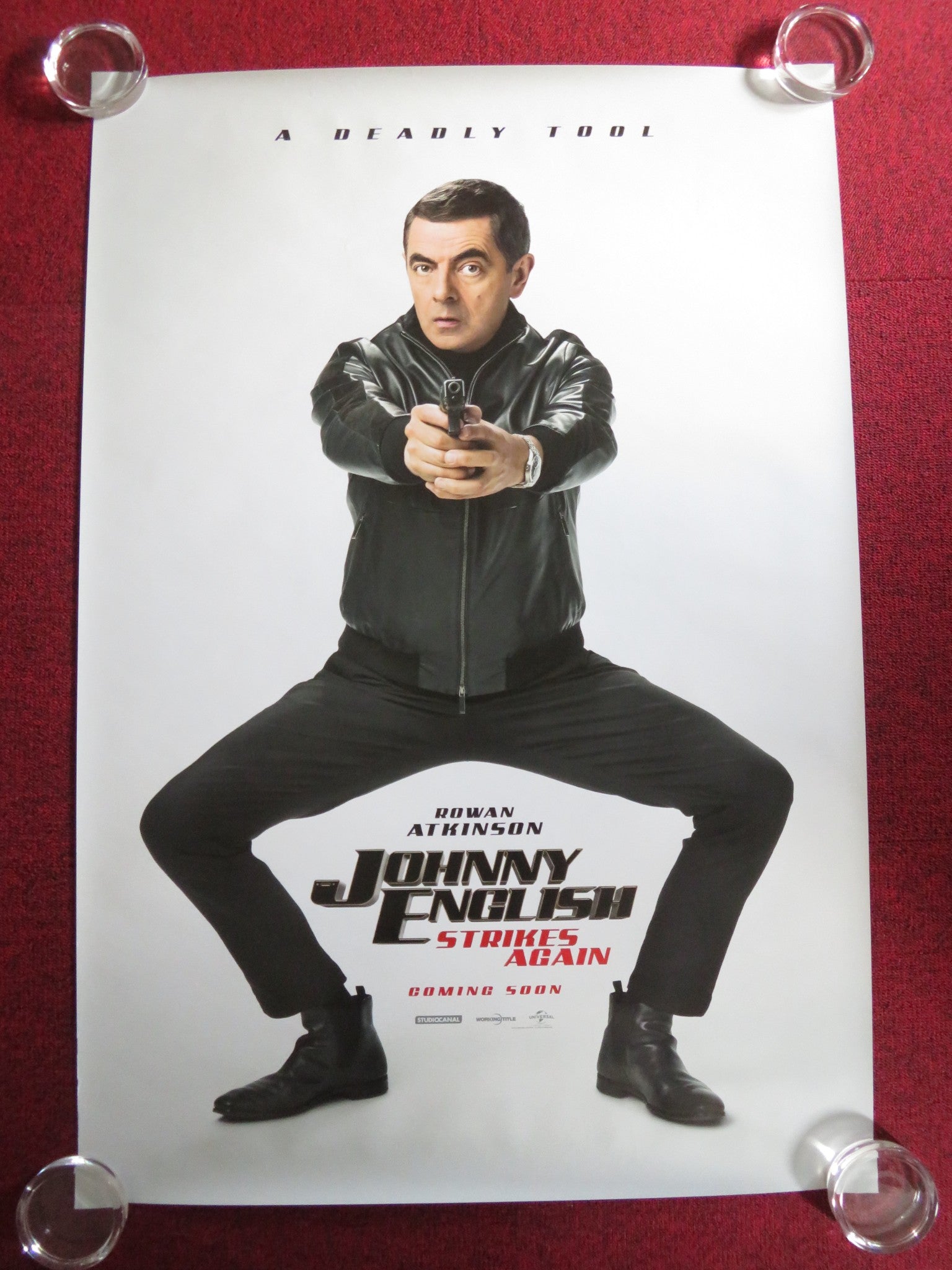 JOHNNY ENGLISH STRIKES AGAIN US ONE SHEET ROLLED POSTER ROWN ATKINSON 2018 Rendezvous Cinema Movie posters