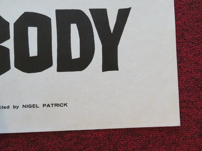 JOHNNY NOBODY FOLDED UK ONE SHEET POSTER NIGEL PATRICK YVONNE MITCHELL 1961 Movie posters