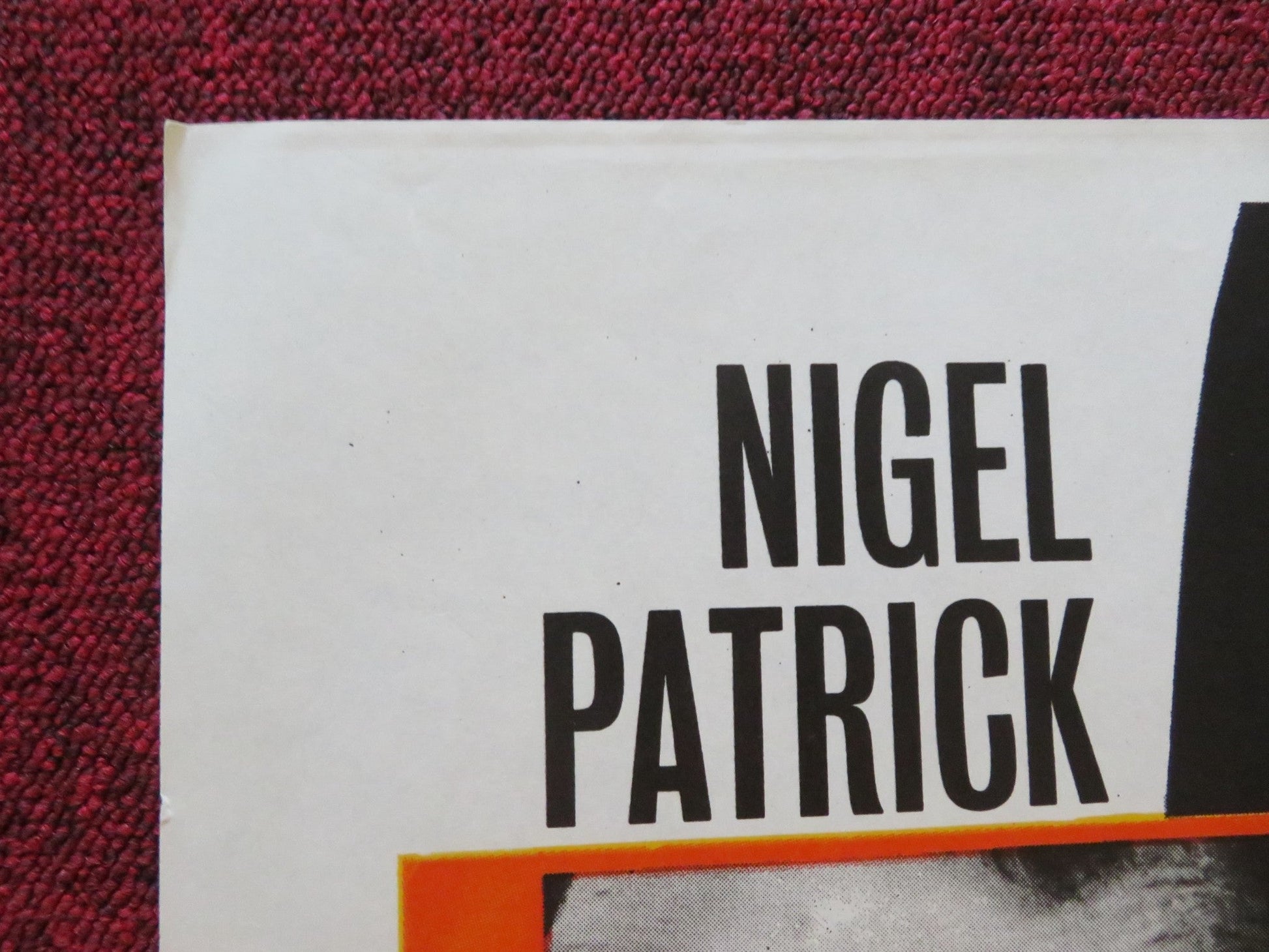 JOHNNY NOBODY FOLDED UK ONE SHEET POSTER NIGEL PATRICK YVONNE MITCHELL 1961 Movie posters