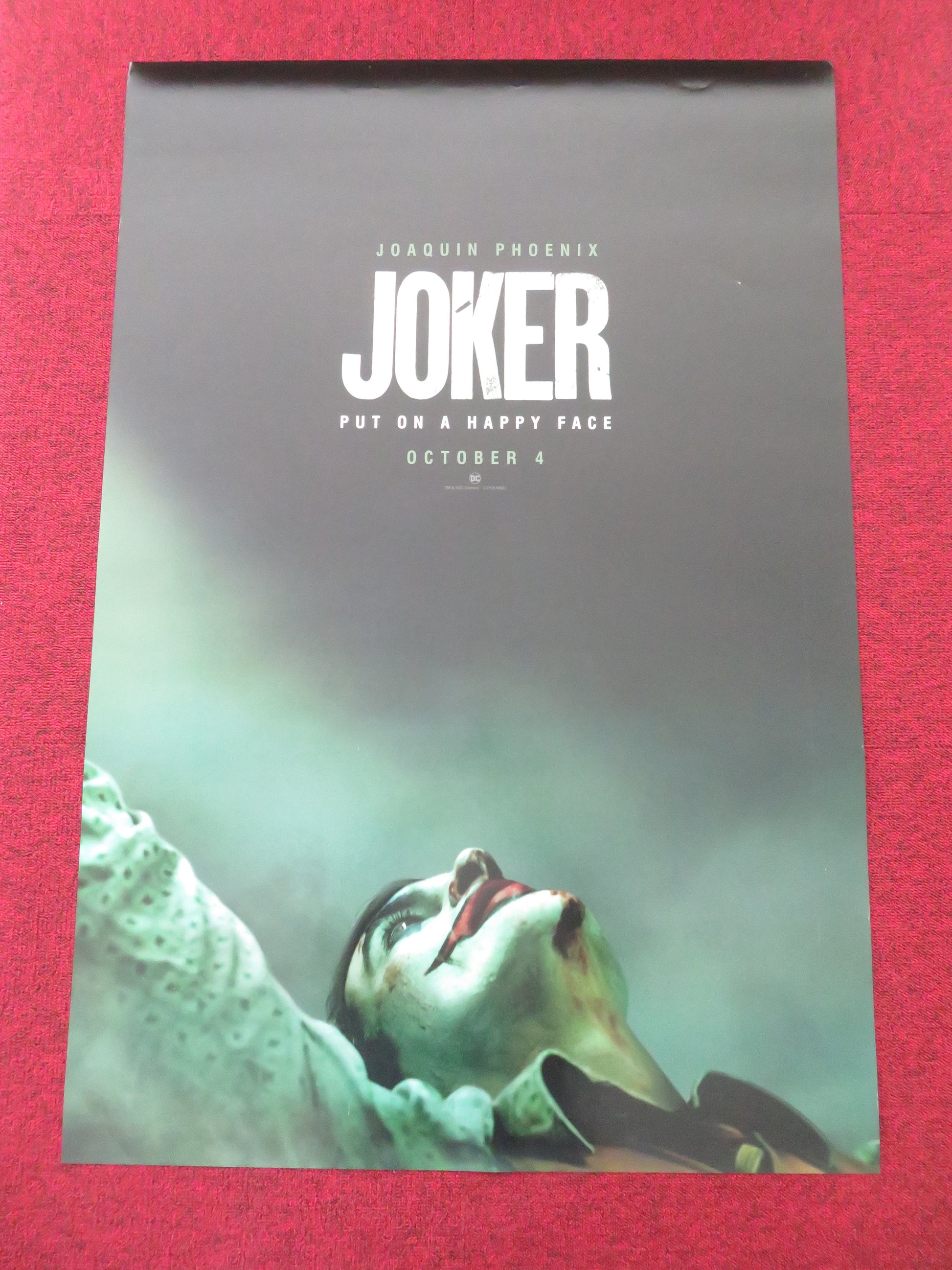 Joker - A US One Sheet Rolled Poster Joaquin Phoenix, Robert De Niro 2019 Movie posters