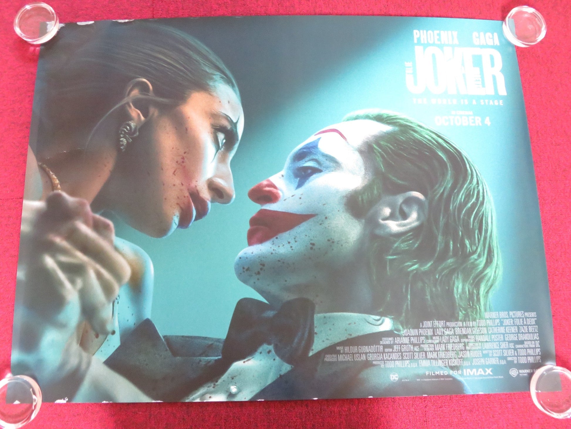 JOKER: FOLIE A DEUX - A UK QUAD ROLLED POSTER DC JOAQUIN PHOENIX LADY GAGA 2024 Rendezvous Cinema Movie posters