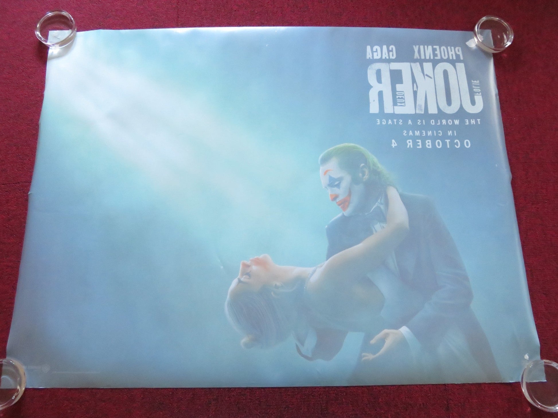 JOKER: FOLIE A DEUX - B UK QUAD ROLLED POSTER DC JOAQUIN PHOENIX LADY GAGA 2024 Rendezvous Cinema Movie posters