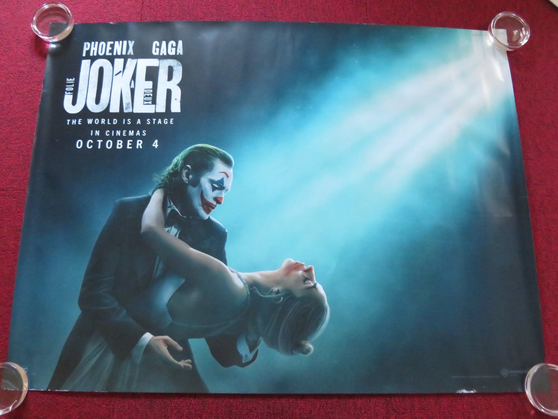 JOKER: FOLIE A DEUX - B UK QUAD ROLLED POSTER DC JOAQUIN PHOENIX LADY GAGA 2024 Rendezvous Cinema Movie posters