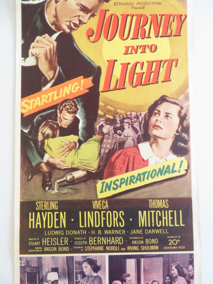JOURNEY INTO LIGHT US INSERT POSTER STERLING HAYDEN VIVECA LINDFORS 1951 Rendezvous Cinema Movie posters