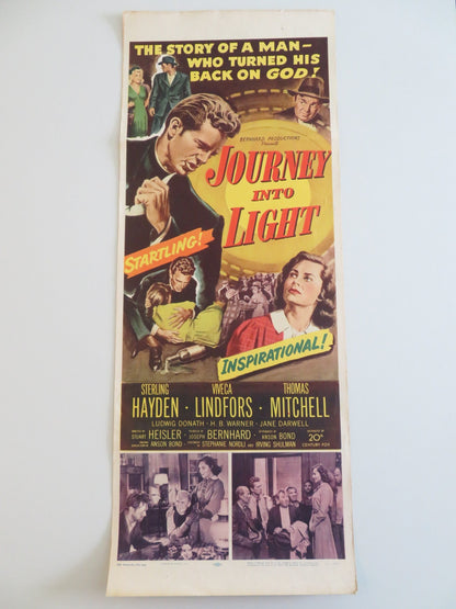 JOURNEY INTO LIGHT US INSERT POSTER STERLING HAYDEN VIVECA LINDFORS 1951 Rendezvous Cinema Movie posters