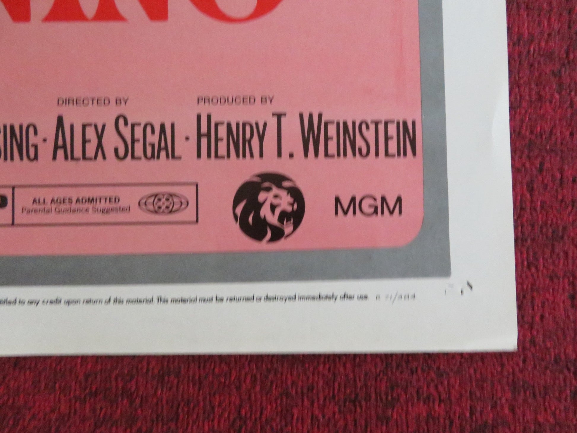 JOY IN THE MORNING - B FOLDED US ONE SHEET POSTER RICHARD CHAMBERLAIN 1965 Rendezvous Cinema Movie posters