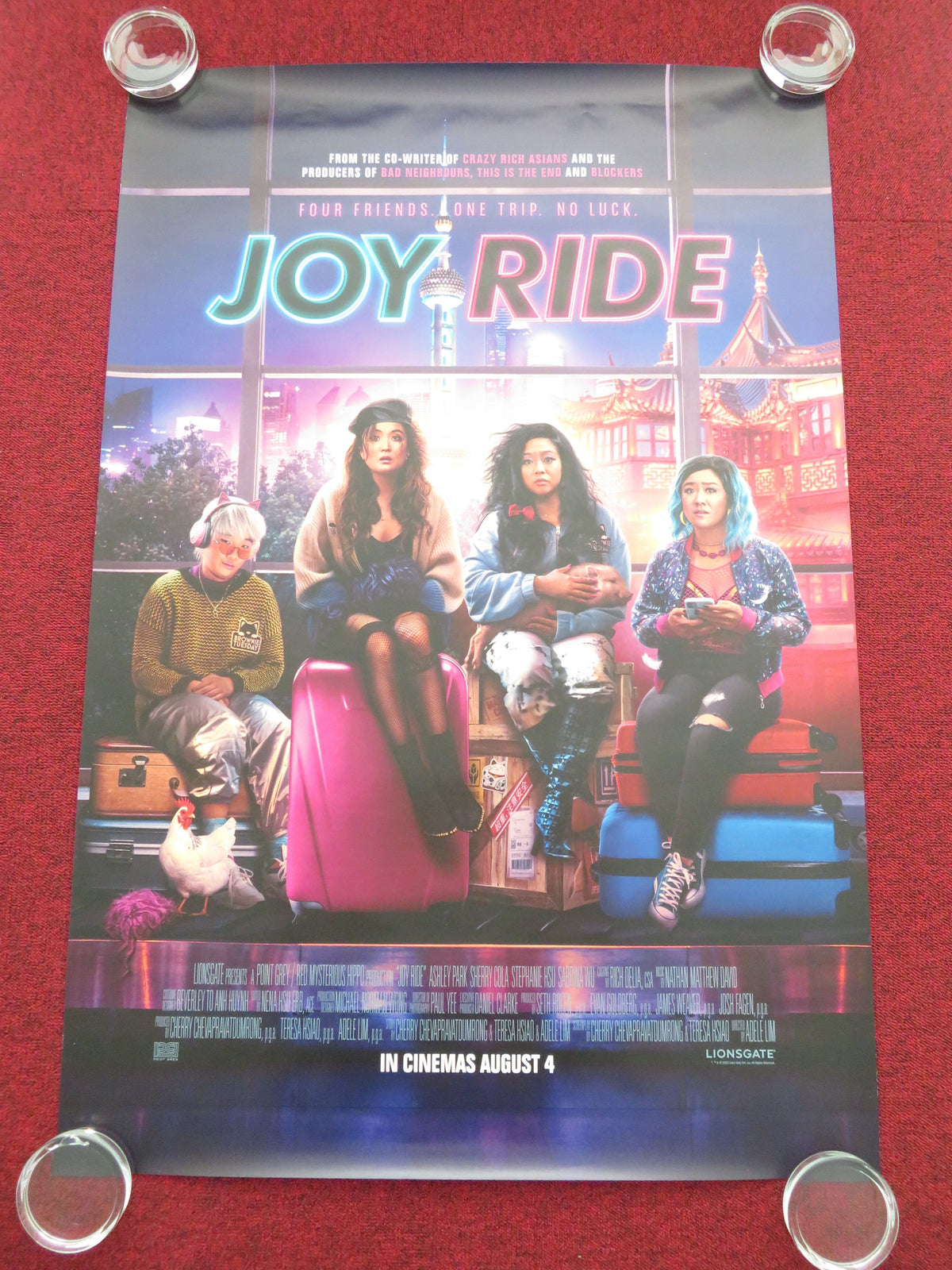 Joy Ride US One Sheet Rolled Poster Ashley Park Sherry Cola Stephanie Hsu 2023 Movie posters