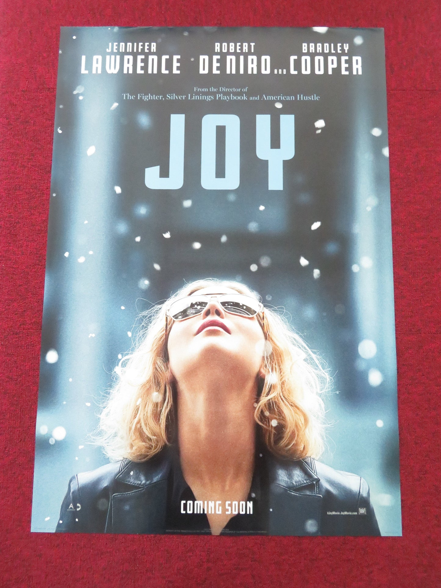 Joy US One Sheet Rolled Poster Jennifer Lawrence Robert De Niro 2015 Movie posters