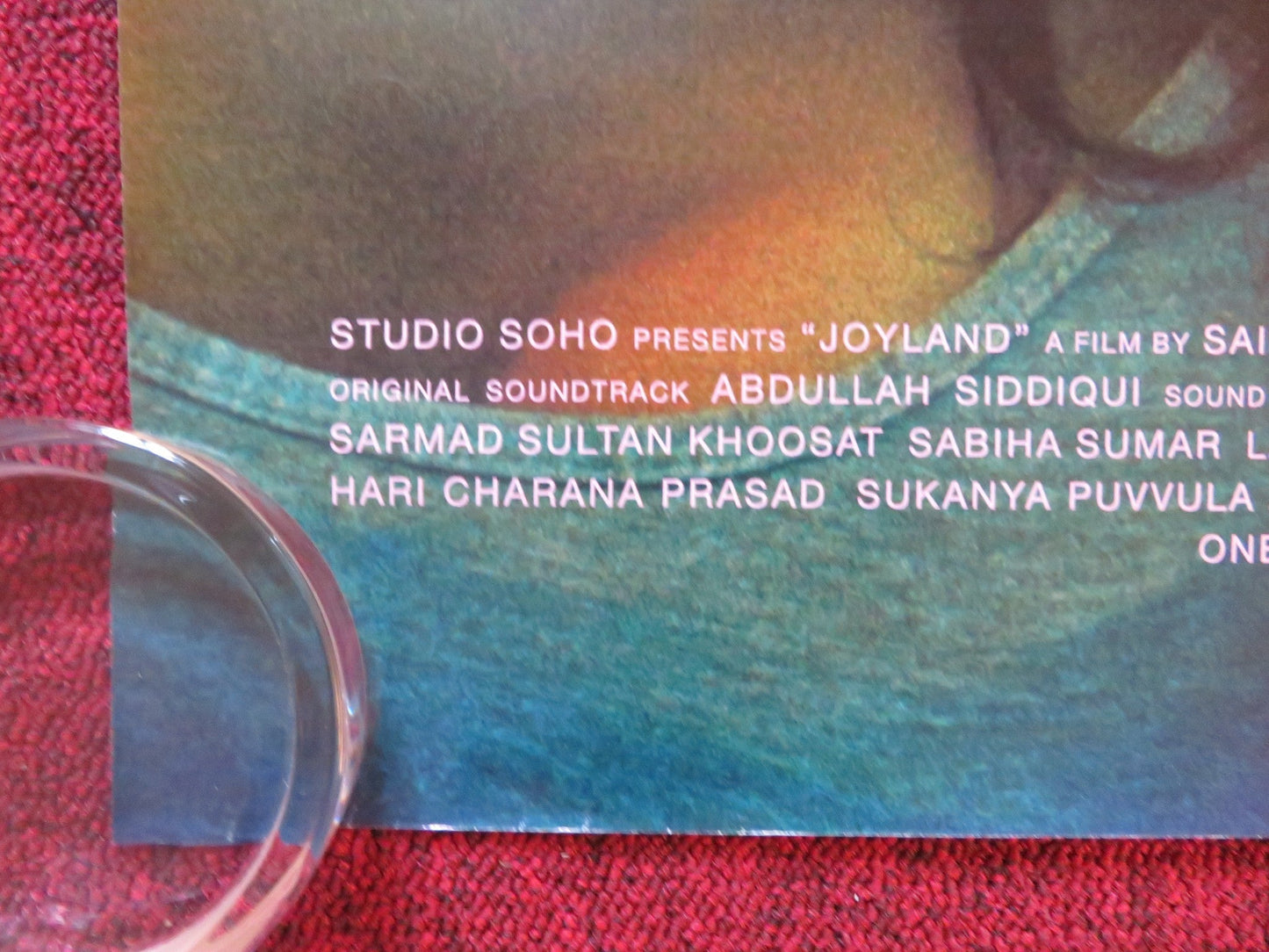 JOYLAND UK QUAD ROLLED POSTER ALI JUNEJO RASTI FAROOQ 2022 Rendezvous Cinema Movie posters