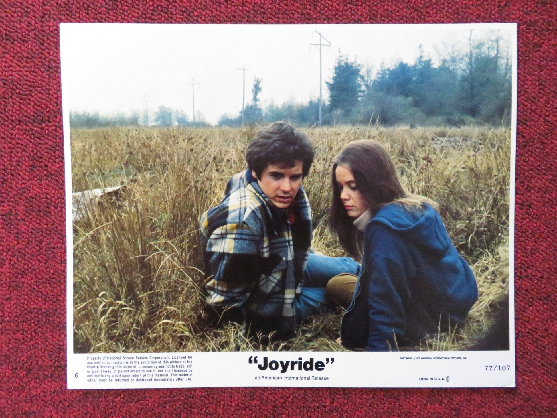 JOYRIDE - 6 LOBBY CARD DESI ARNAZ JR. ROBERT CARRADINE 1977 Rendezvous Cinema Movie posters