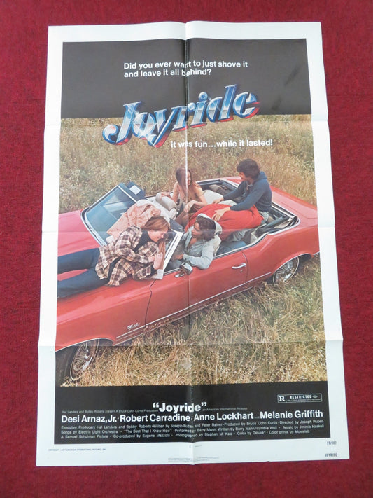 Joyride Folded US One Sheet Poster Desi Arnaz Jr. Robert Carradine 1977 Movie posters
