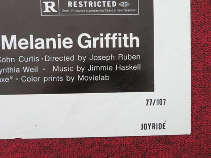 Joyride Folded US One Sheet Poster Desi Arnaz Jr. Robert Carradine 1977 Movie posters