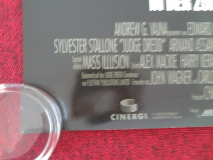 JUDGE DREDD GERMAN POSTER ROLLED SYLVESTER STALLONE MAX VON SYDOW 1995 Movie posters