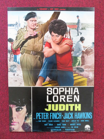 JUDITH - A ITALIAN FOTOBUSTA POSTER SOPHIA LOREN PETER FINCH 1966 Rendezvous Cinema Movie posters