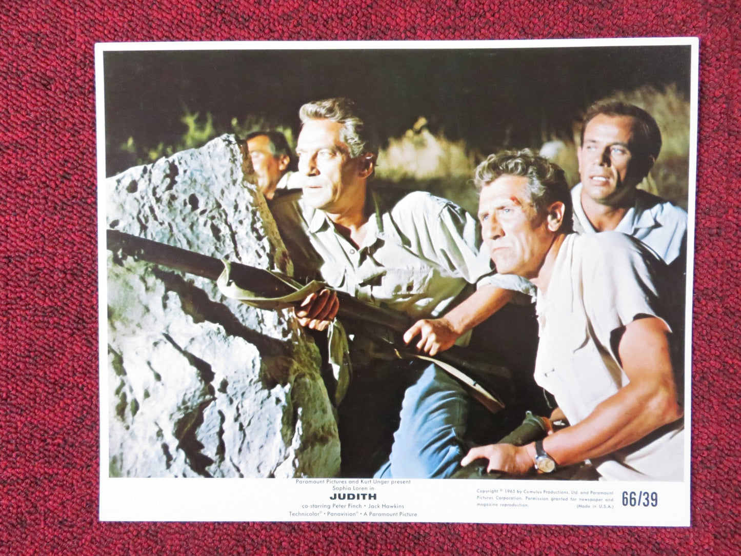 JUDITH - B LOBBY CARD SOPHIA LOREN PETER FINCH 1966 Rendezvous Cinema Movie posters