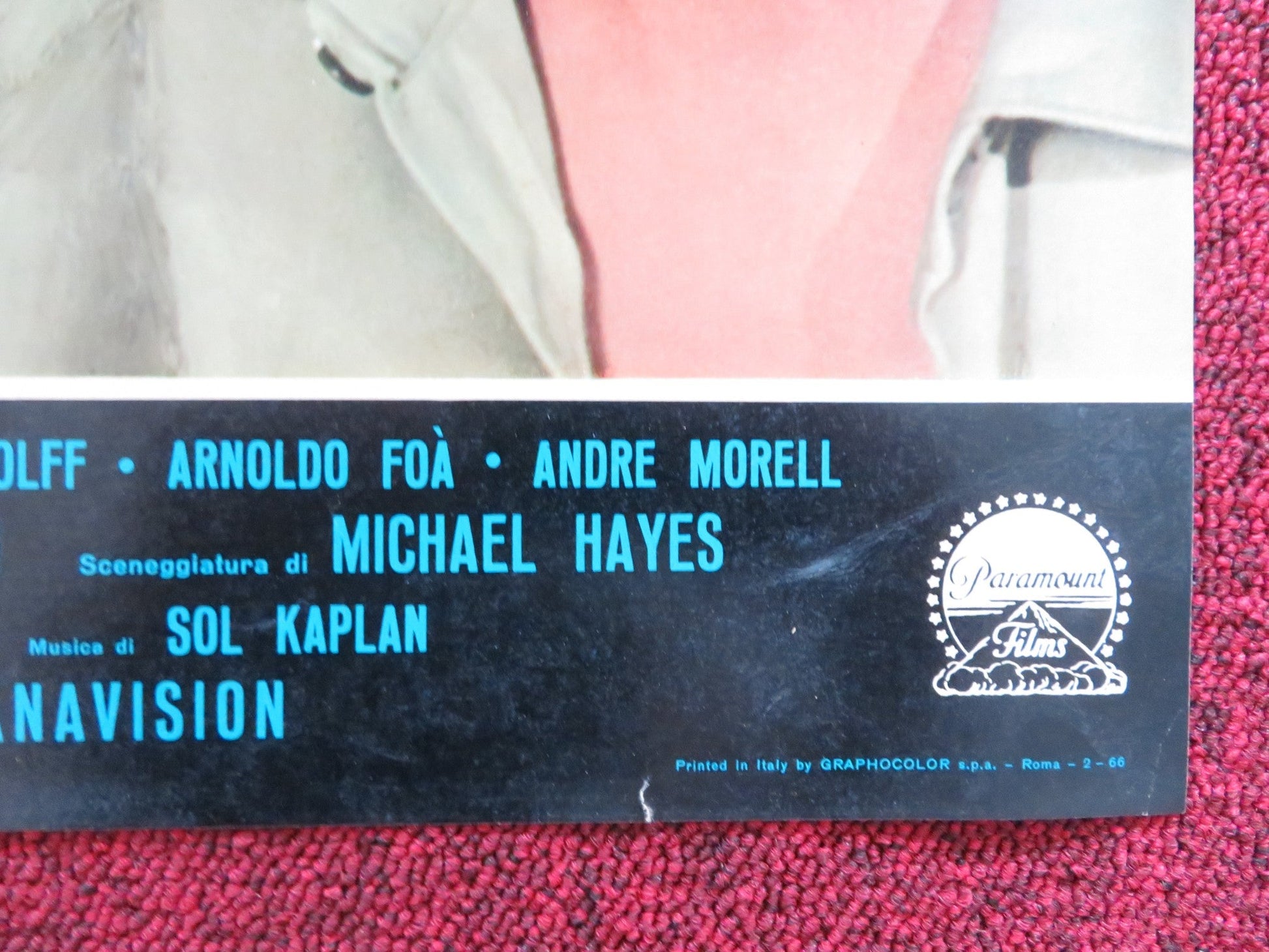 JUDITH - F ITALIAN FOTOBUSTA POSTER SOPHIA LOREN PETER FINCH 1966 Rendezvous Cinema Movie posters