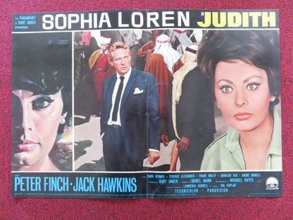 JUDITH - F ITALIAN FOTOBUSTA POSTER SOPHIA LOREN PETER FINCH 1966 Rendezvous Cinema Movie posters